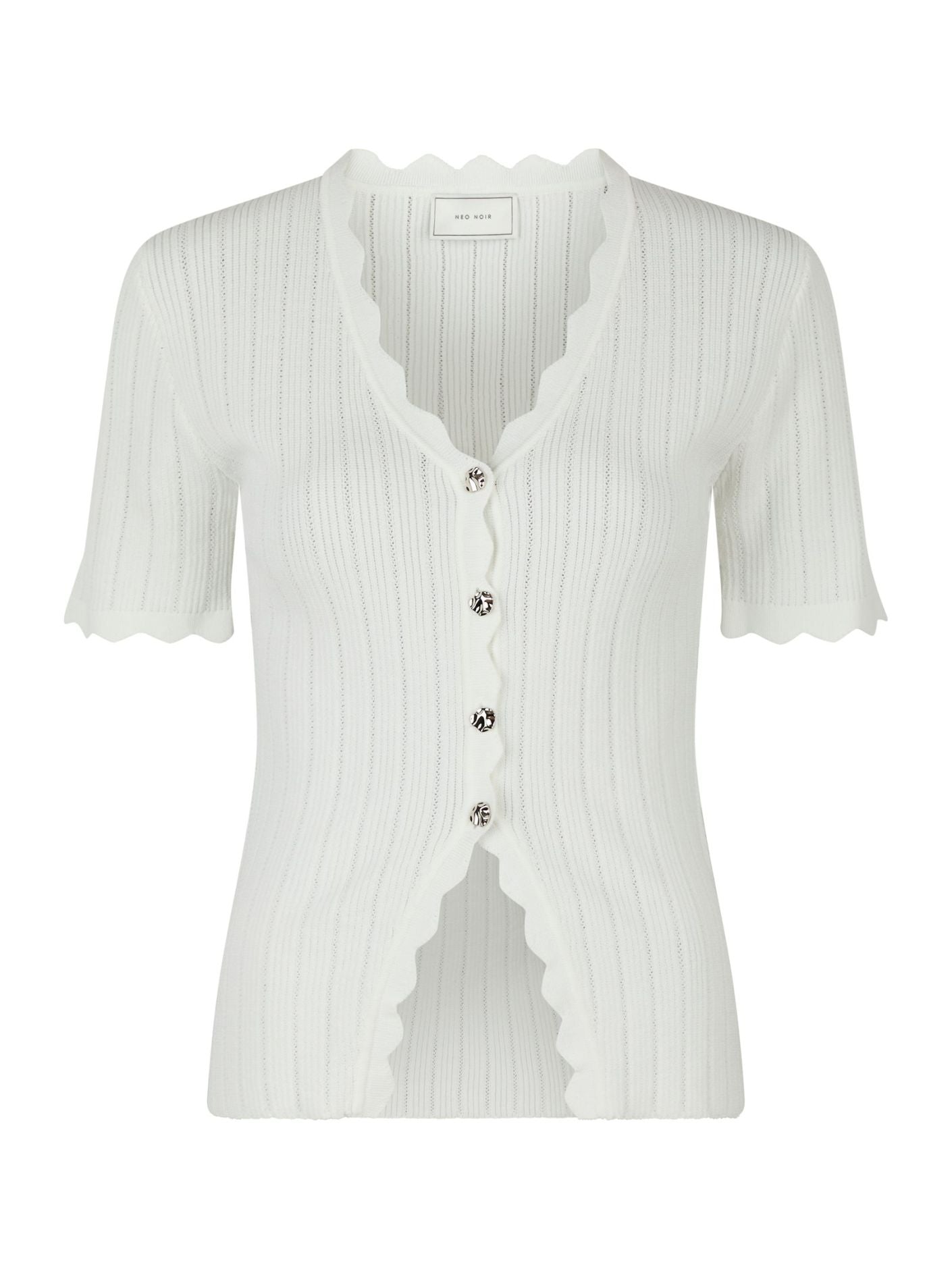 Larifa Stitch Knit Tee-Overdel-Neo Noir-Aandahls