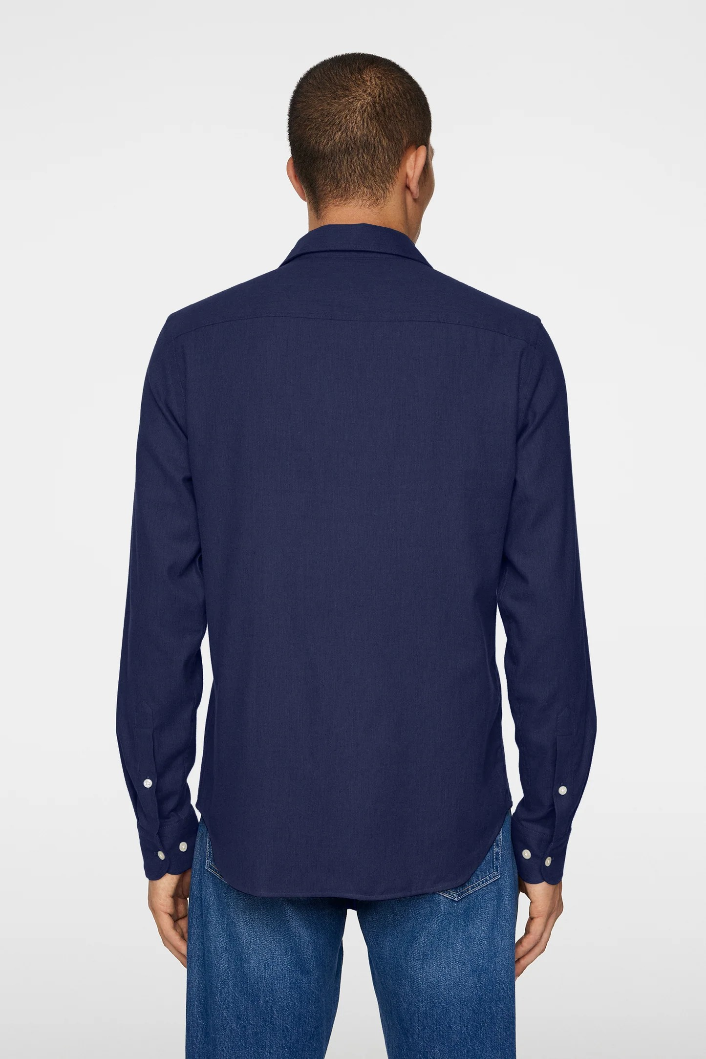 Light flannel slim shirt-Skjorte-J.Lindeberg-Aandahls