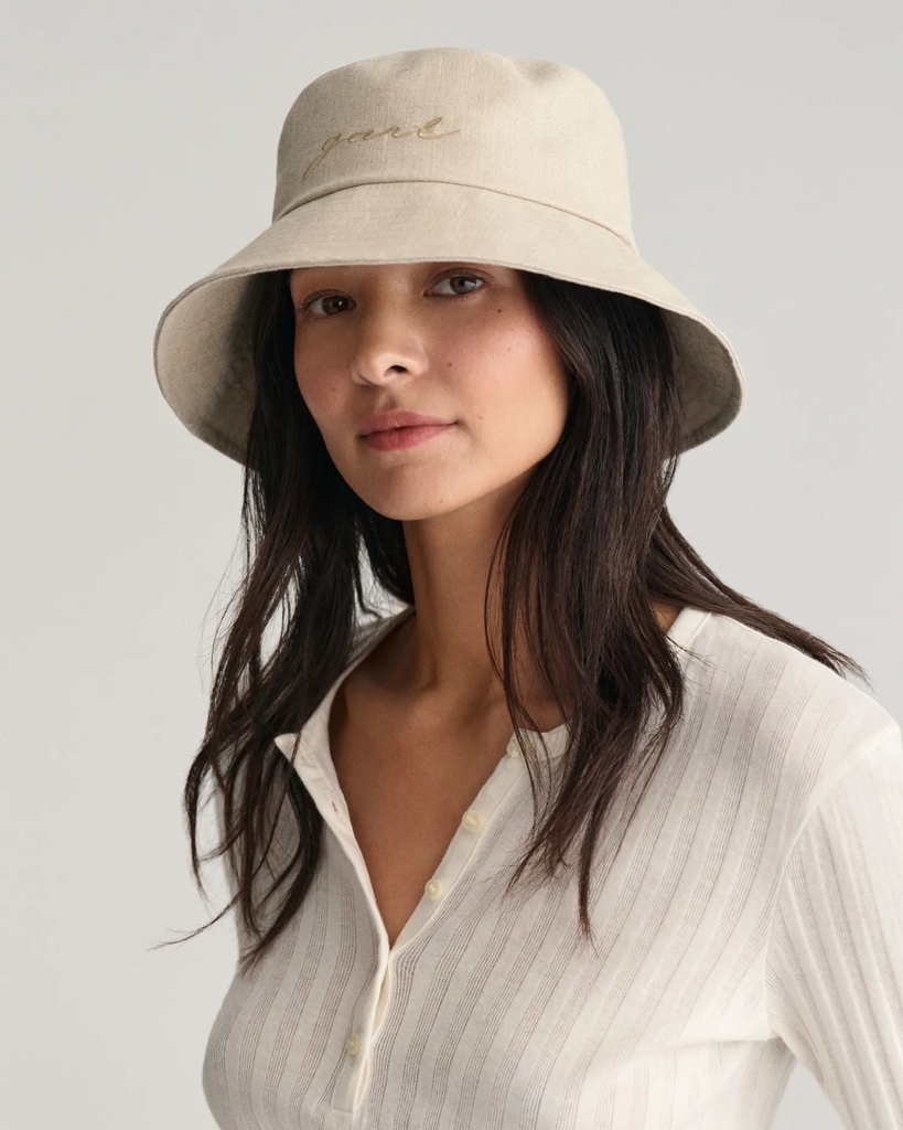 Linen Bucket Hat-Accessories-Gant-Aandahls