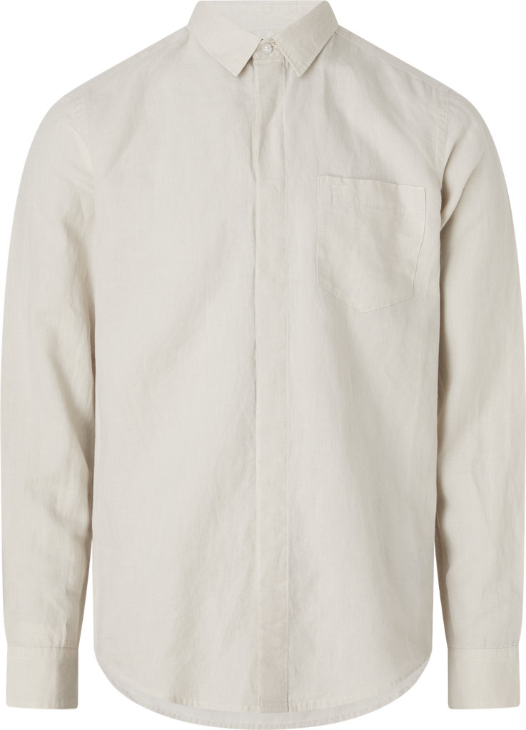 Linen Cotton Regular Shirt-Skjorte-Calvin Klein-Aandahls