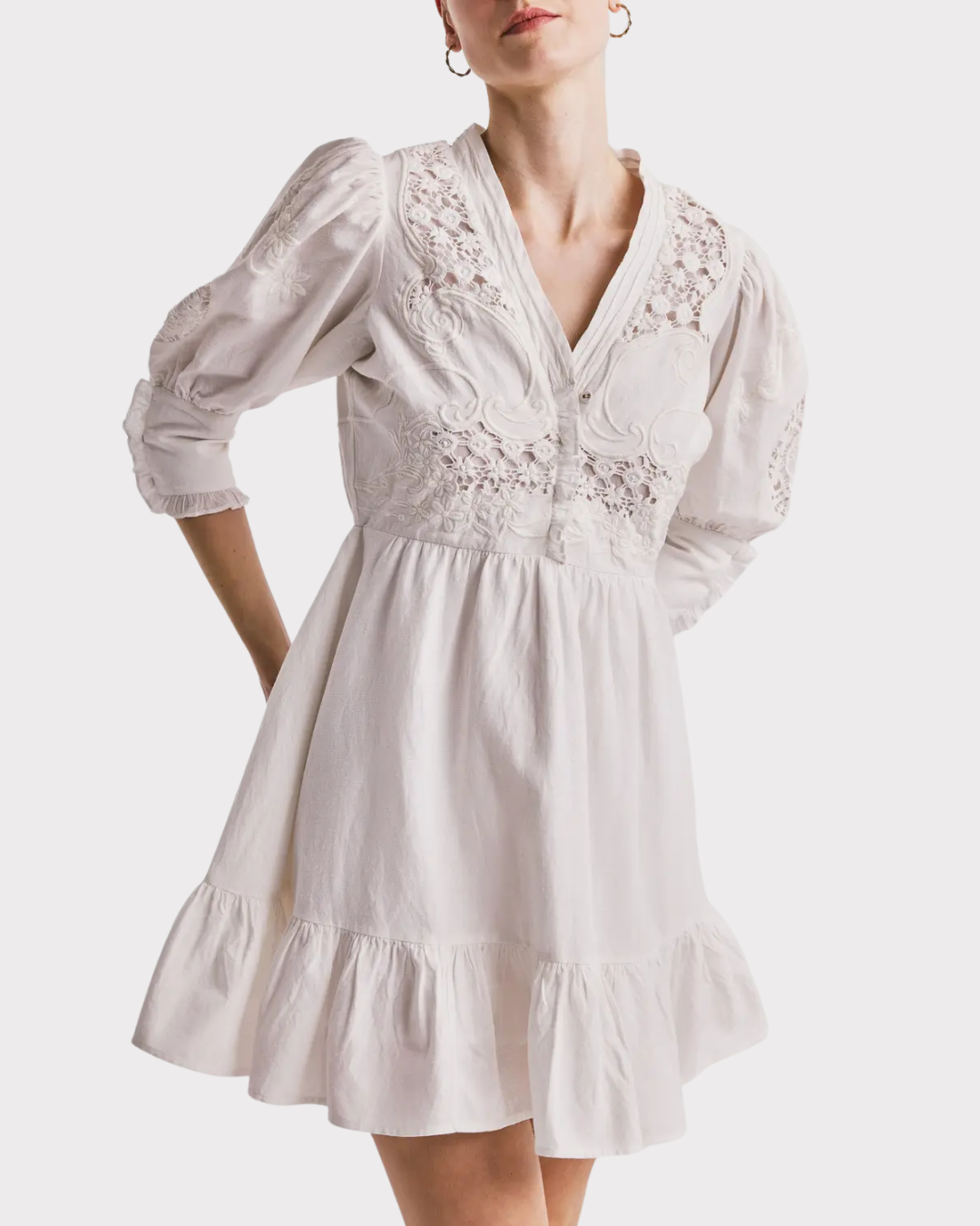 Linen Mini Dress-Kjole-ByTimo-Aandahls
