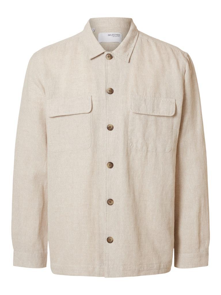 Linen Overshirt noos-Skjorter-Selected Homme-Aandahls