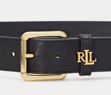 Logo-Keeper leather belt-Belter-Polo Ralph Lauren-Aandahls