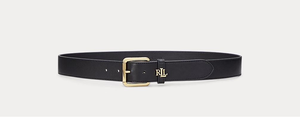 Logo-Keeper leather belt-Belter-Ralph Lauren-Aandahls