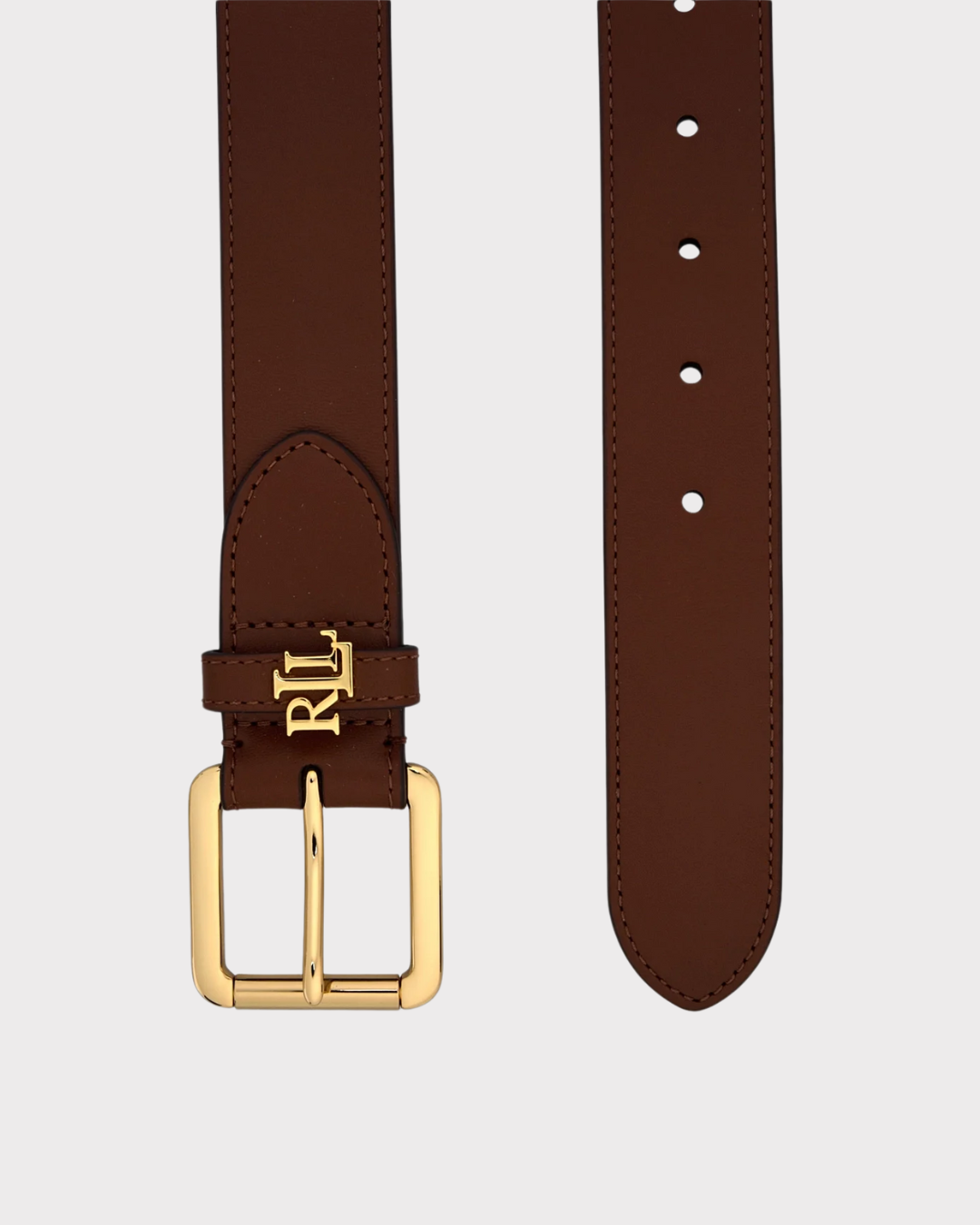 Logo-Keeper leather belt skinny-Belter-Polo Ralph Lauren-Aandahls