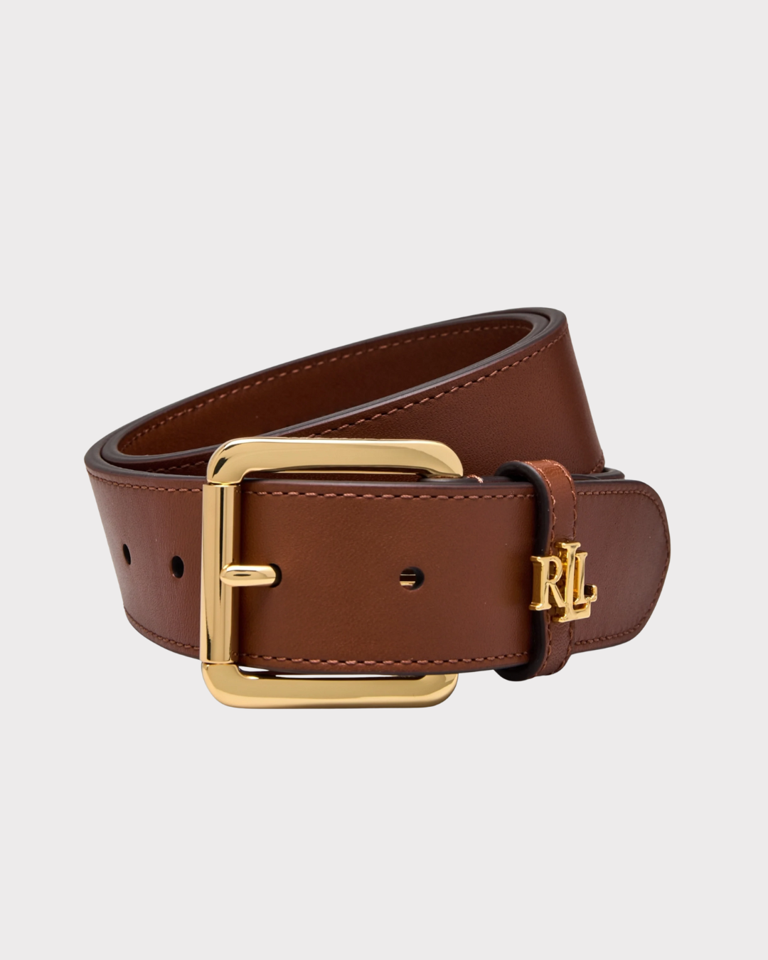 Logo-Keeper leather belt skinny-Belter-Polo Ralph Lauren-Aandahls