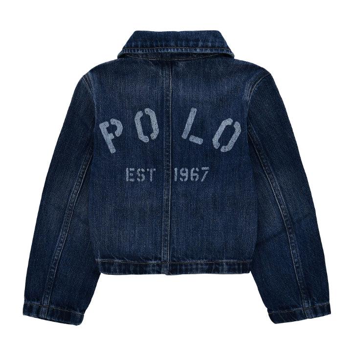 Logo cotton denim boxy jacket-Ytterjakker-Polo Ralph Lauren-Aandahls