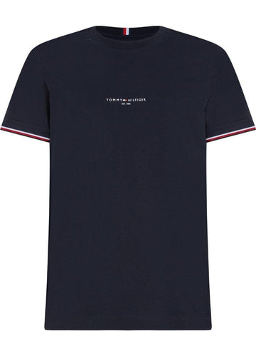 Logo tipped tee-T-shirt-Tommy Hilfiger-Aandahls