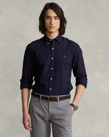 Long Sleeve Sport-Shirt-Skjorte-Polo Ralph Lauren-Aandahls