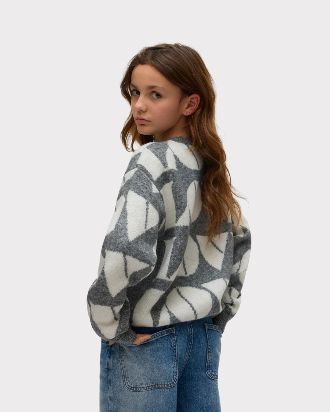 Love Ls O-Neck Pullover Girl-Strikk-Vero Moda Girl-Aandahls