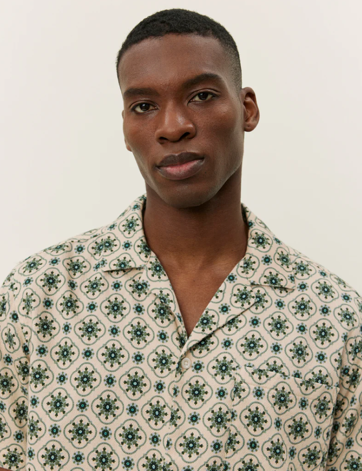Lukas AOP Tapestry SS Shirt-Skjorte-Les Deux-Aandahls