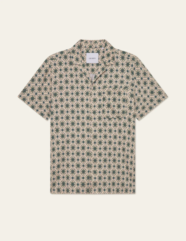 Lukas AOP Tapestry SS Shirt-Skjorte-Les Deux-Aandahls