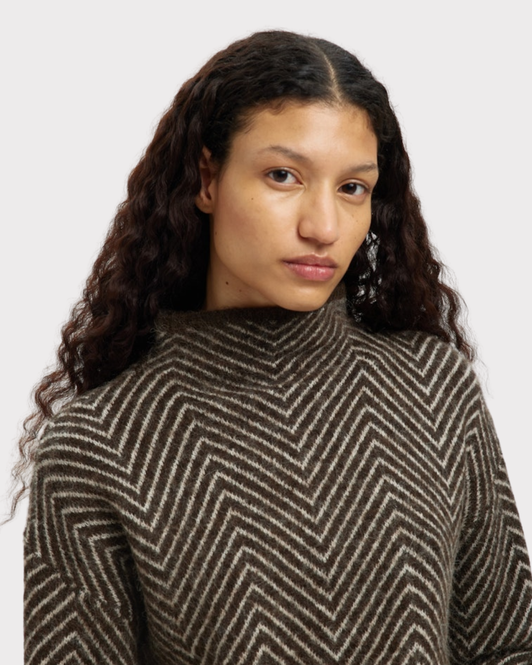 Lulu Herringbone Knit-Strikk-Selected Femme-Aandahls