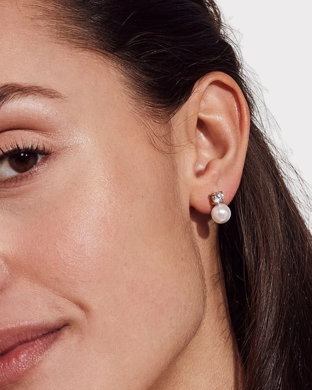 Luna Studs L Gold-Smykke-Edblad-Aandahls