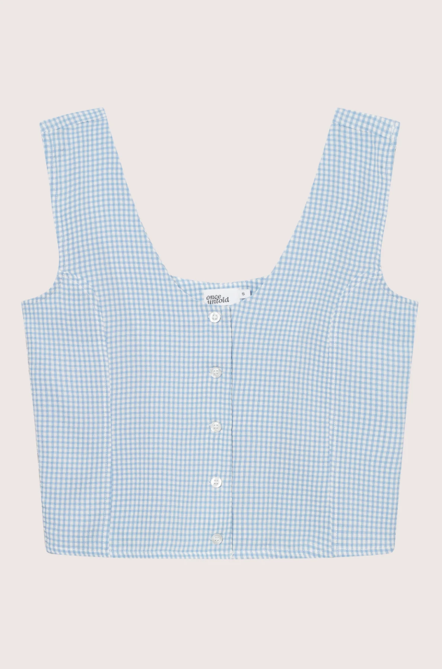 MARI BUTTON TANK TOP-Topper-OnceUntold-Aandahls