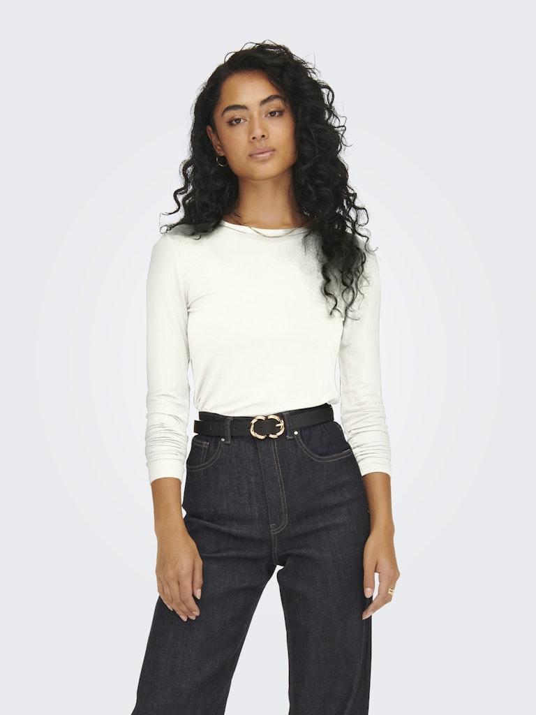 MILA L/S O-NECK TOP-Topper-Jacqueline de Yong-Aandahls