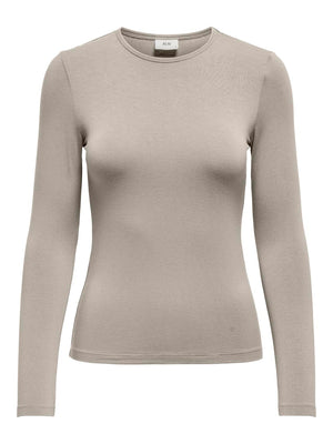 MILA L/S O-NECK TOP-Topper-Jacqueline de Yong-Aandahls