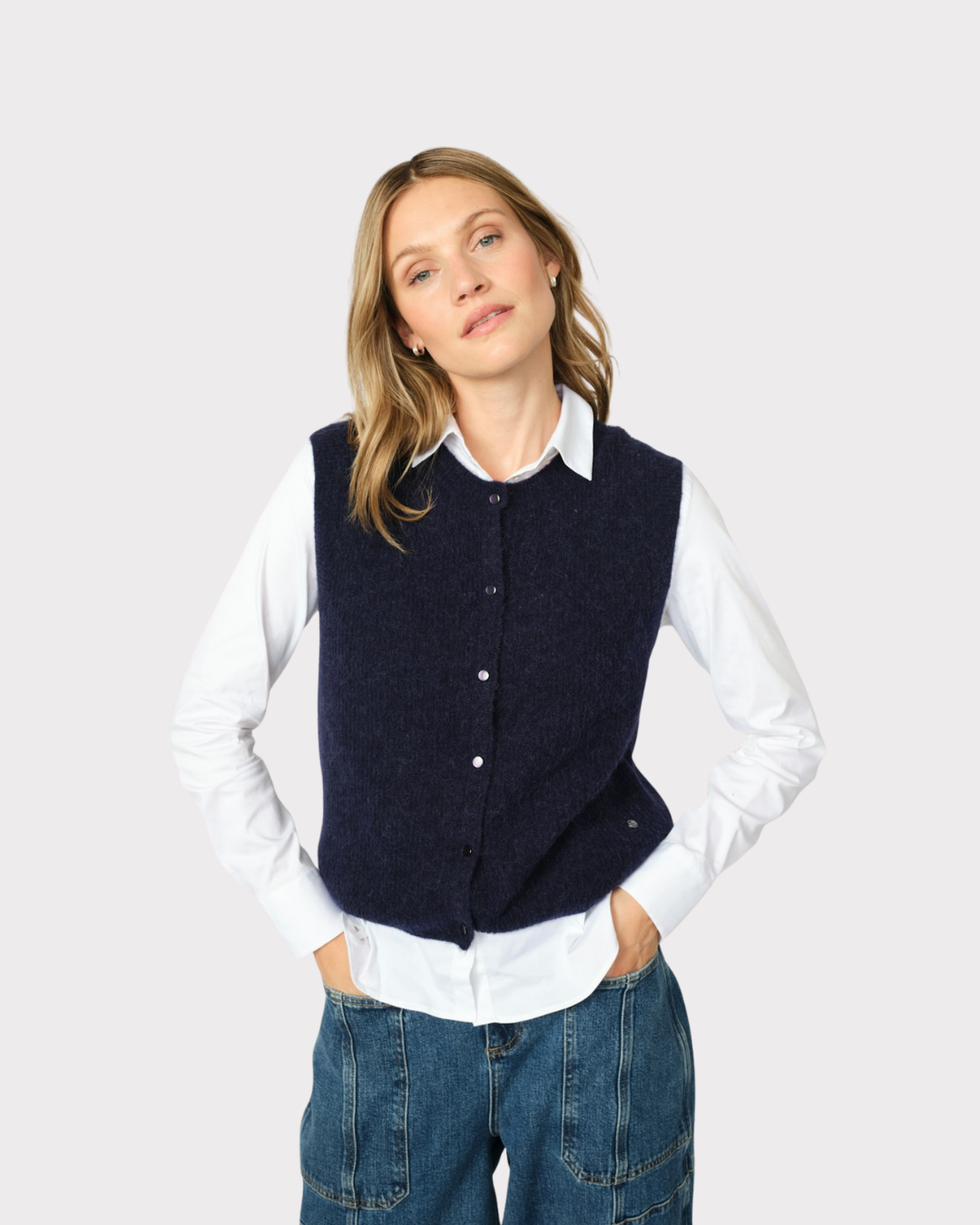 MMAImine Thora Knit Vest-Genser-Mos Mosh-Aandahls