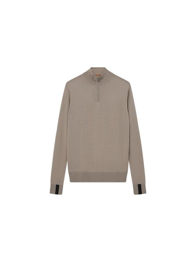 MMGAdam Soft Zip Turtle Neck Knit-Genser-Mos Mosh-Aandahls