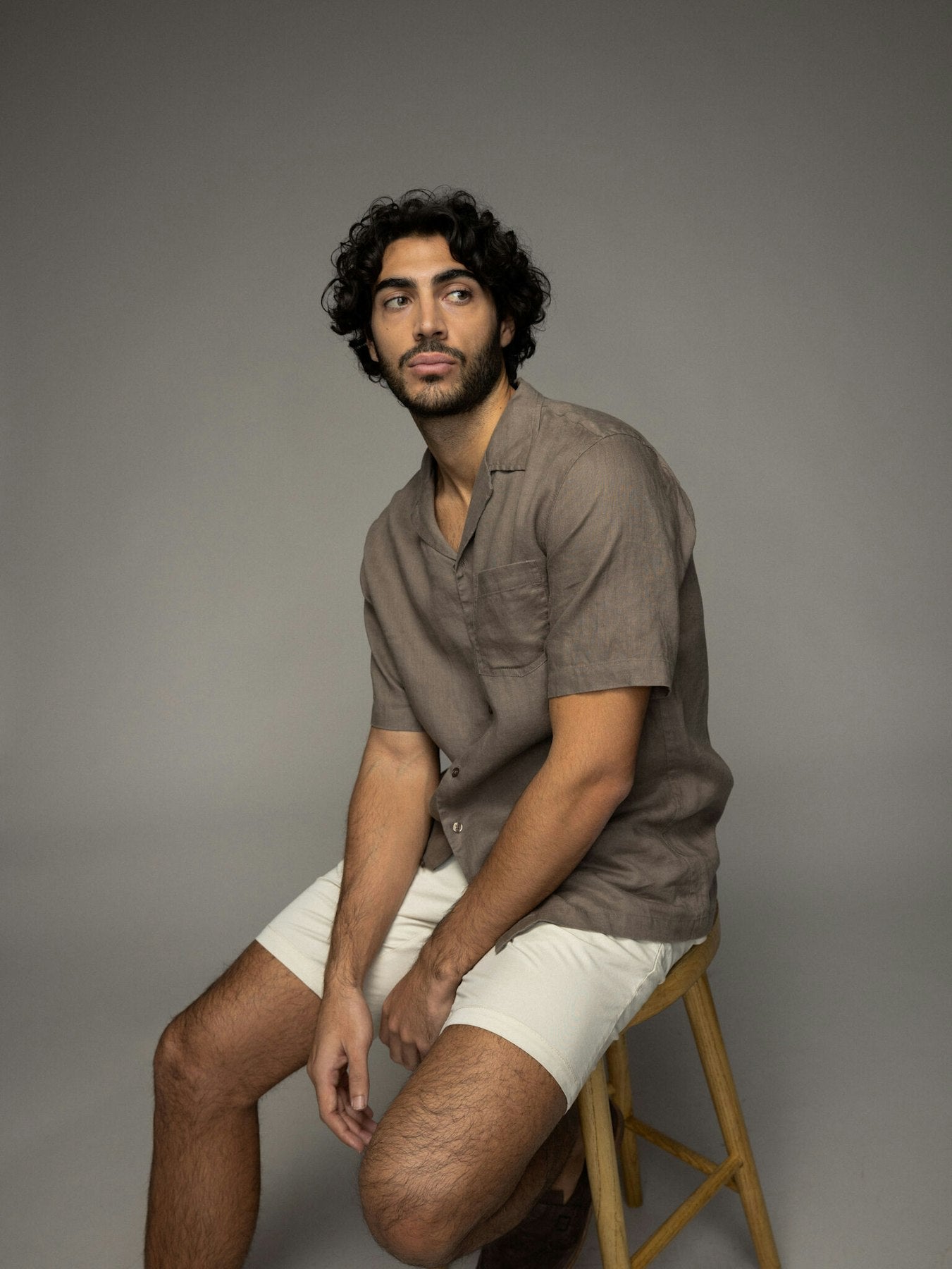 MMGTheo Linen Cuban Shirt-Skjorte-Mos Mosh-Aandahls