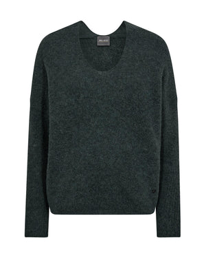 MMThora v-neck knit-Genser-Mos Mosh-Aandahls