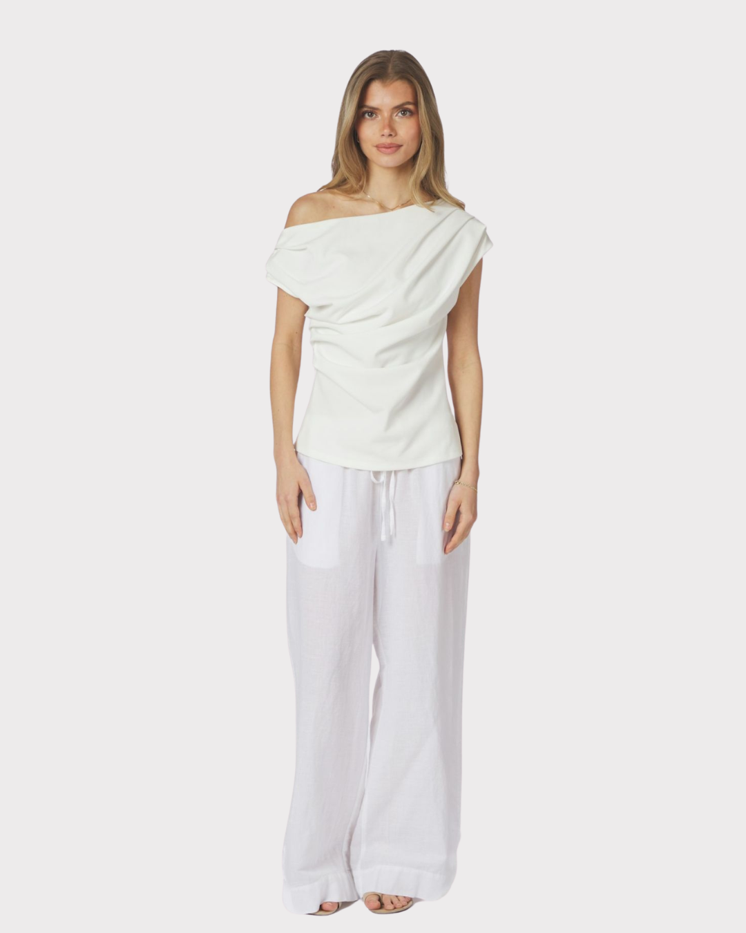 Mabelle Drapy Top-Overdel-Neo Noir-Aandahls