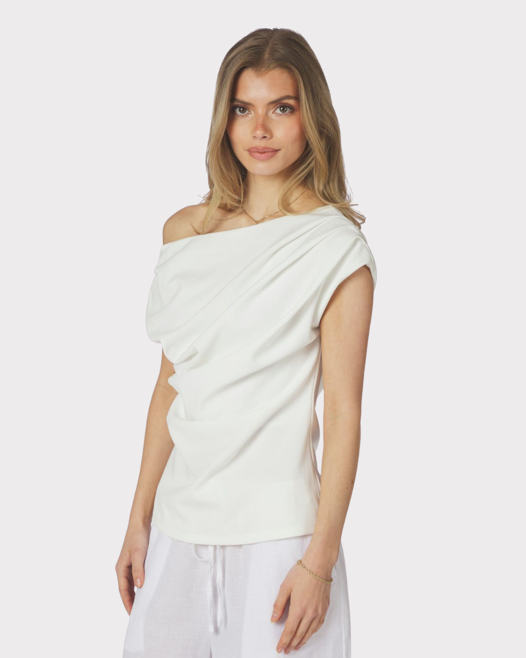Mabelle Drapy Top-Overdel-Neo Noir-Aandahls