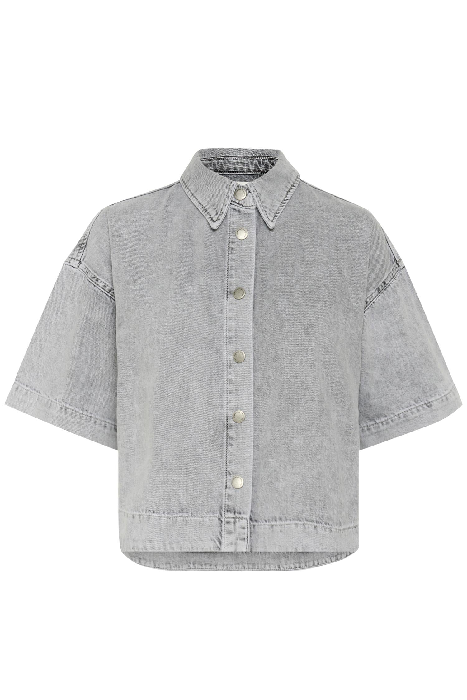 MaloMW143 Boxy Short Shirt-Skjorte-My Essential Wardrobe-Aandahls