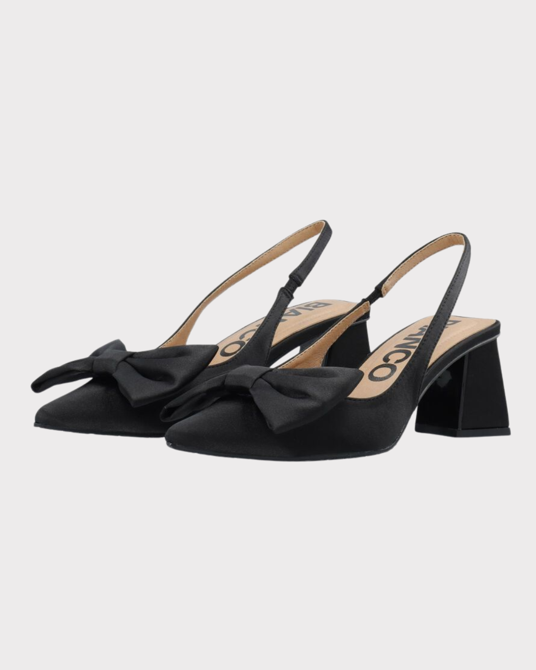 Maralyn Slingback Bow Satin-Sko-Bianco-Aandahls