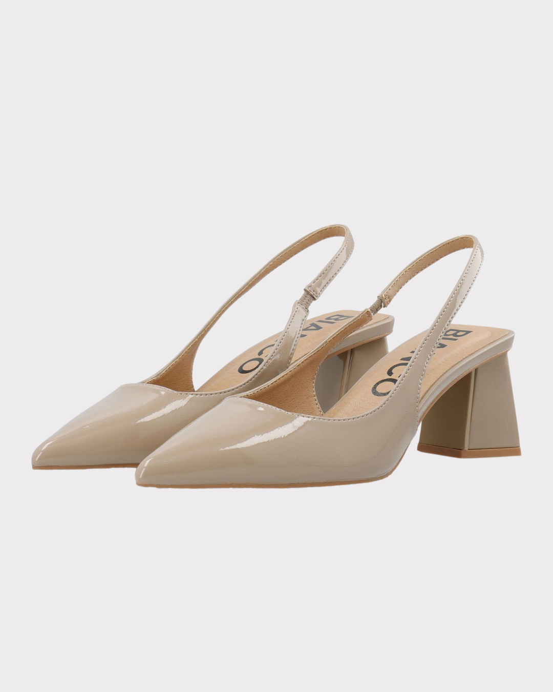 Maralyn Slingback Patent-Sko-Bianco-Aandahls