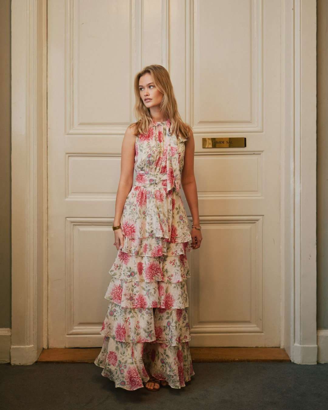 Marli Big Flower Dress-Kjole-Neo Noir-Aandahls