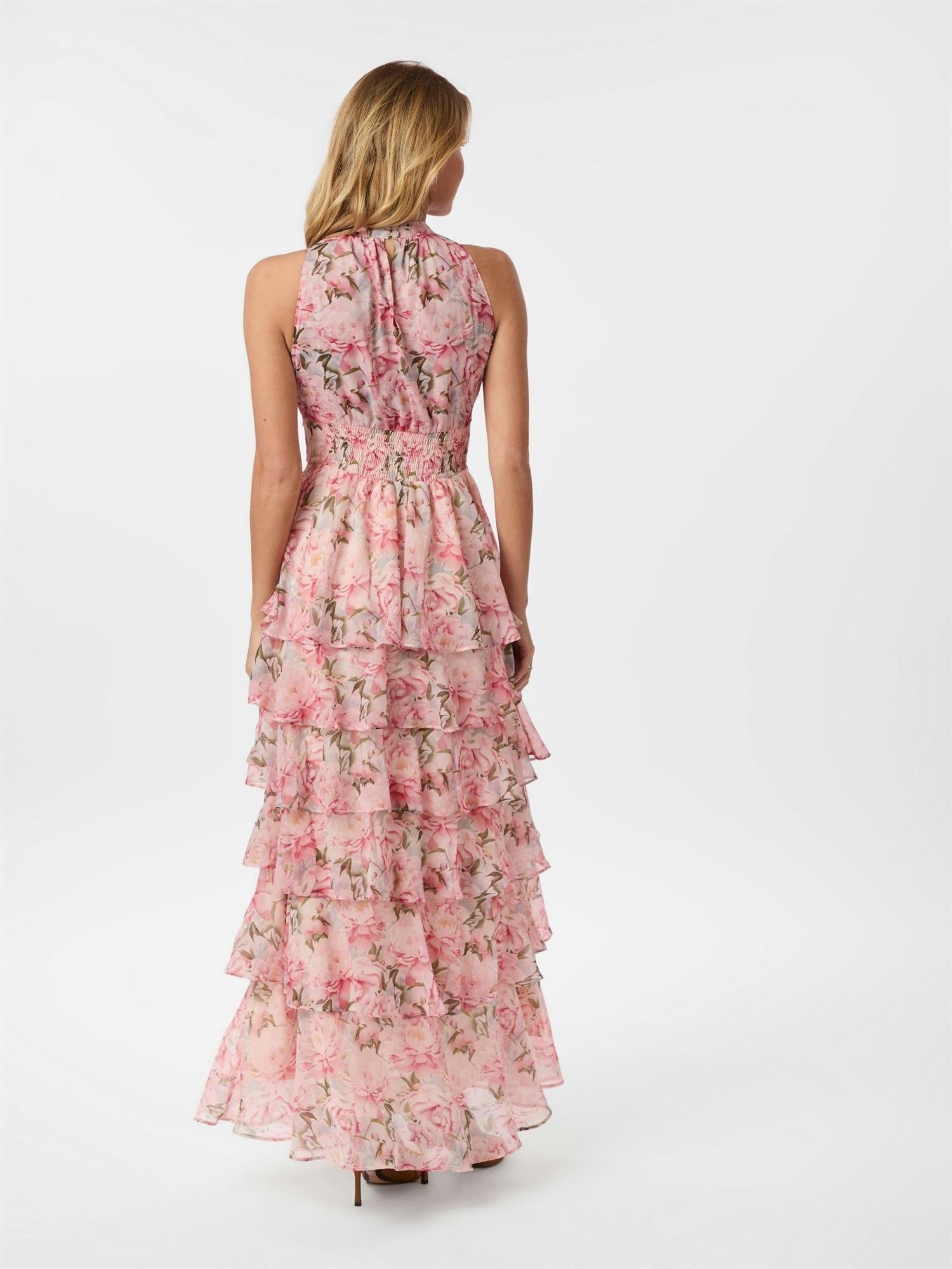 Marli Flower Chiffon Dress-Kjole-Neo Noir-Aandahls