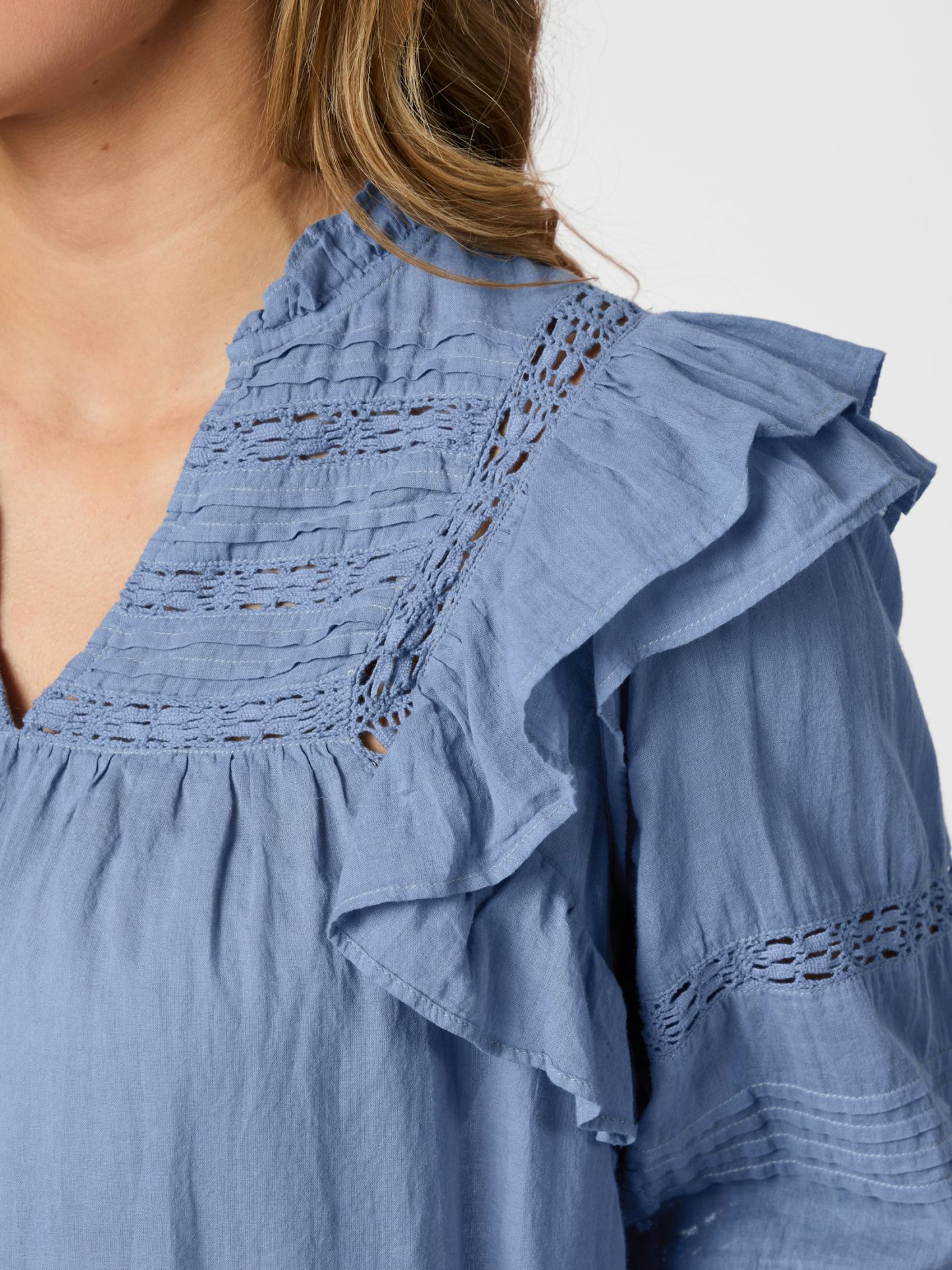 Mauri S Voile Blouse-Overdel-Neo Noir-Aandahls