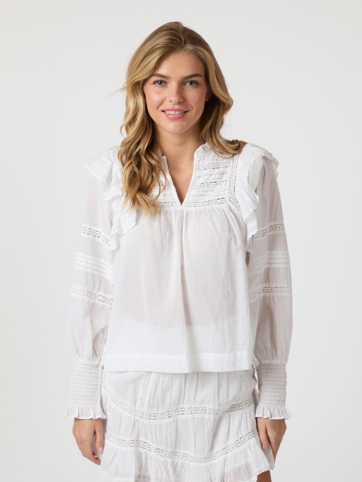 Mauri Voile Blouse-Overdel-Neo Noir-Aandahls