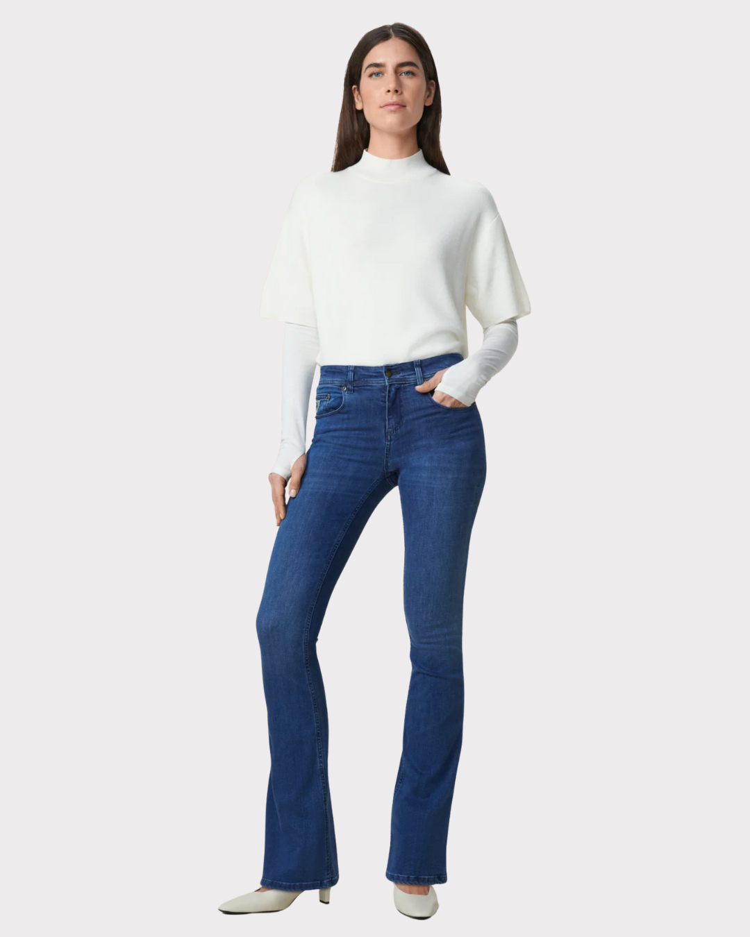 Melrose Leia Teal-Jeans-LOIS-Aandahls