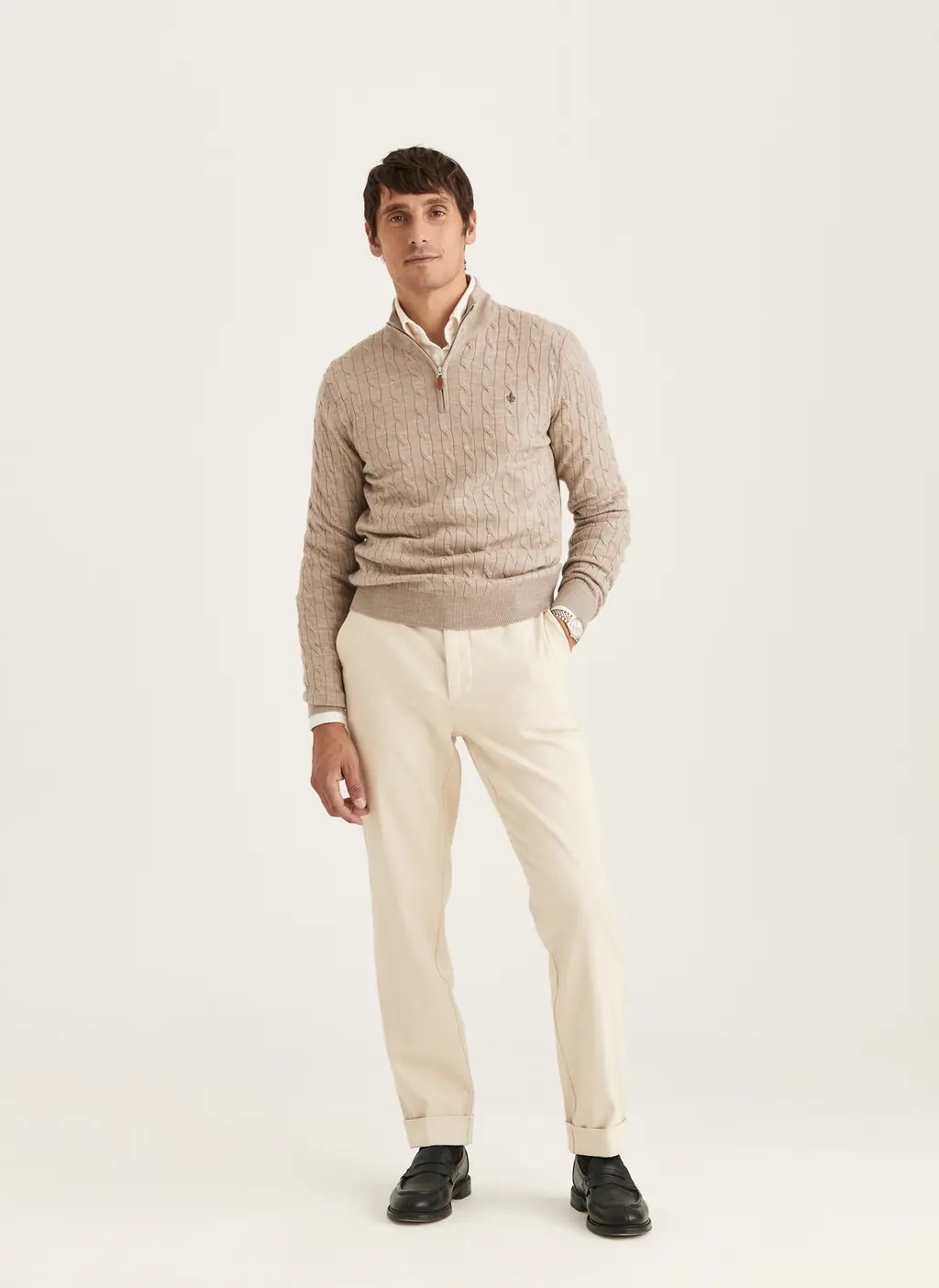 Merino Cable John Zip-Strikk-Morris-Aandahls