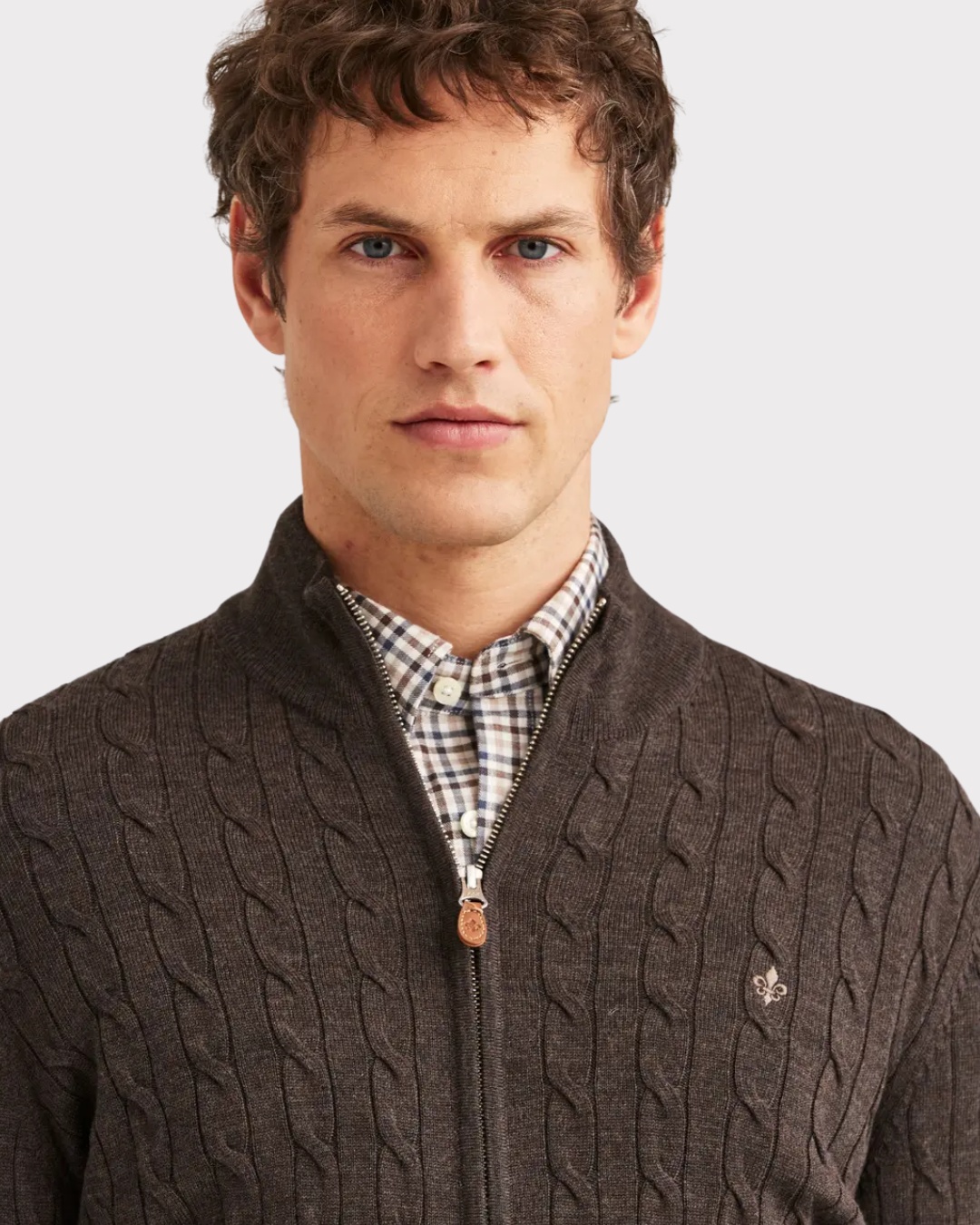 Merino Cable Zip Cardigan-Genser-Morris-Aandahls