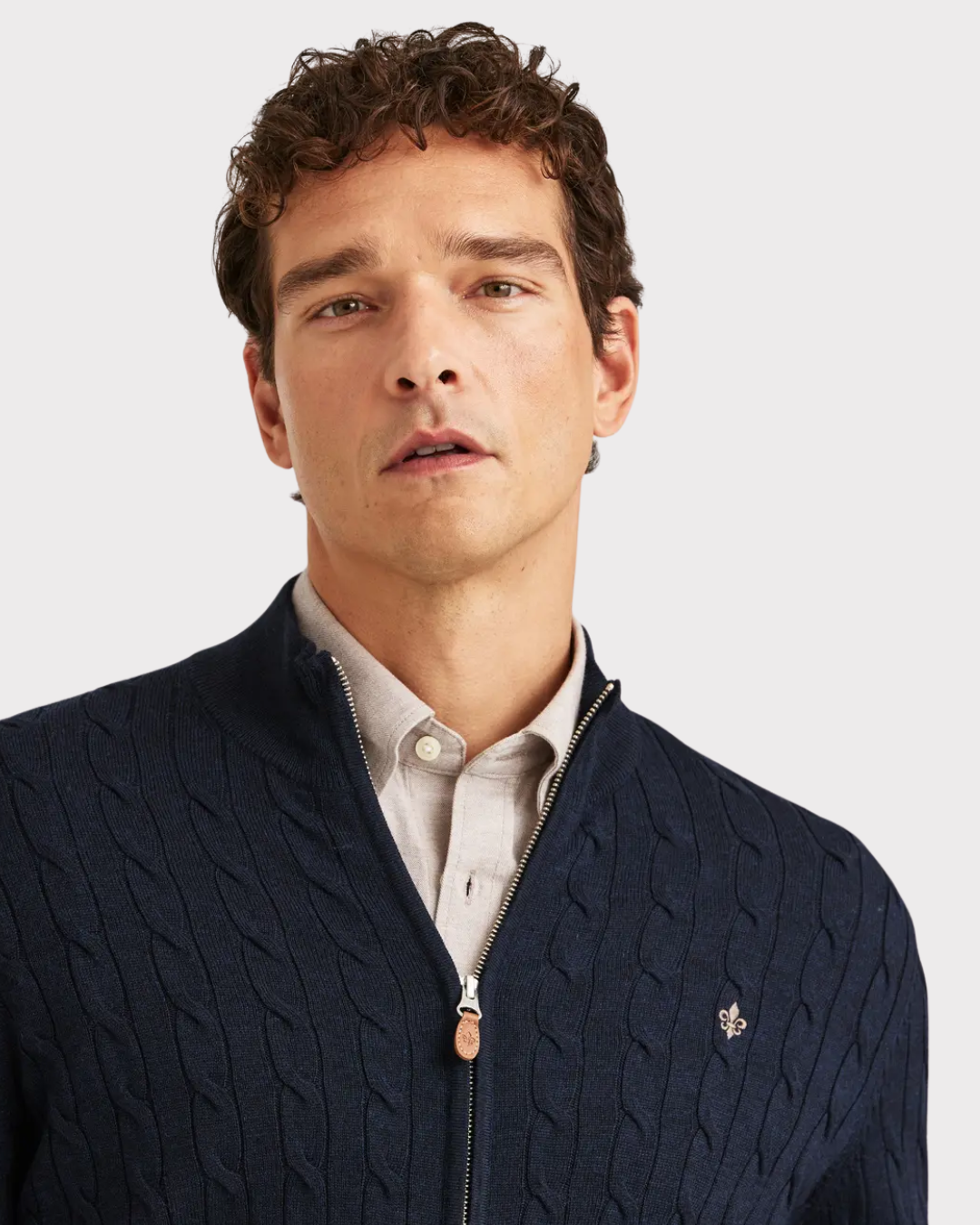 Merino Caple Zip Cardigan-Genser-Morris-Aandahls