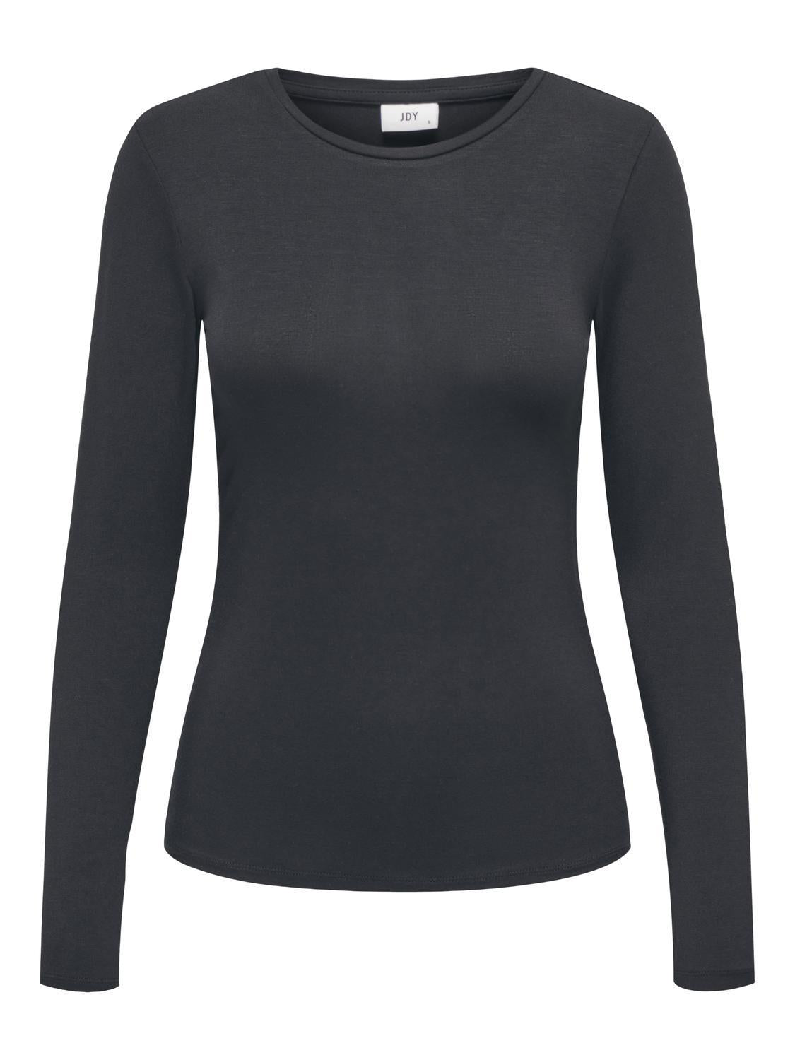 Mila L/S O-Neck Top-Topper-Jacqueline de Yong-Aandahls