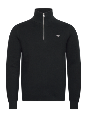 Milano Knit Cotton Half Zip-Genser-Gant-Aandahls