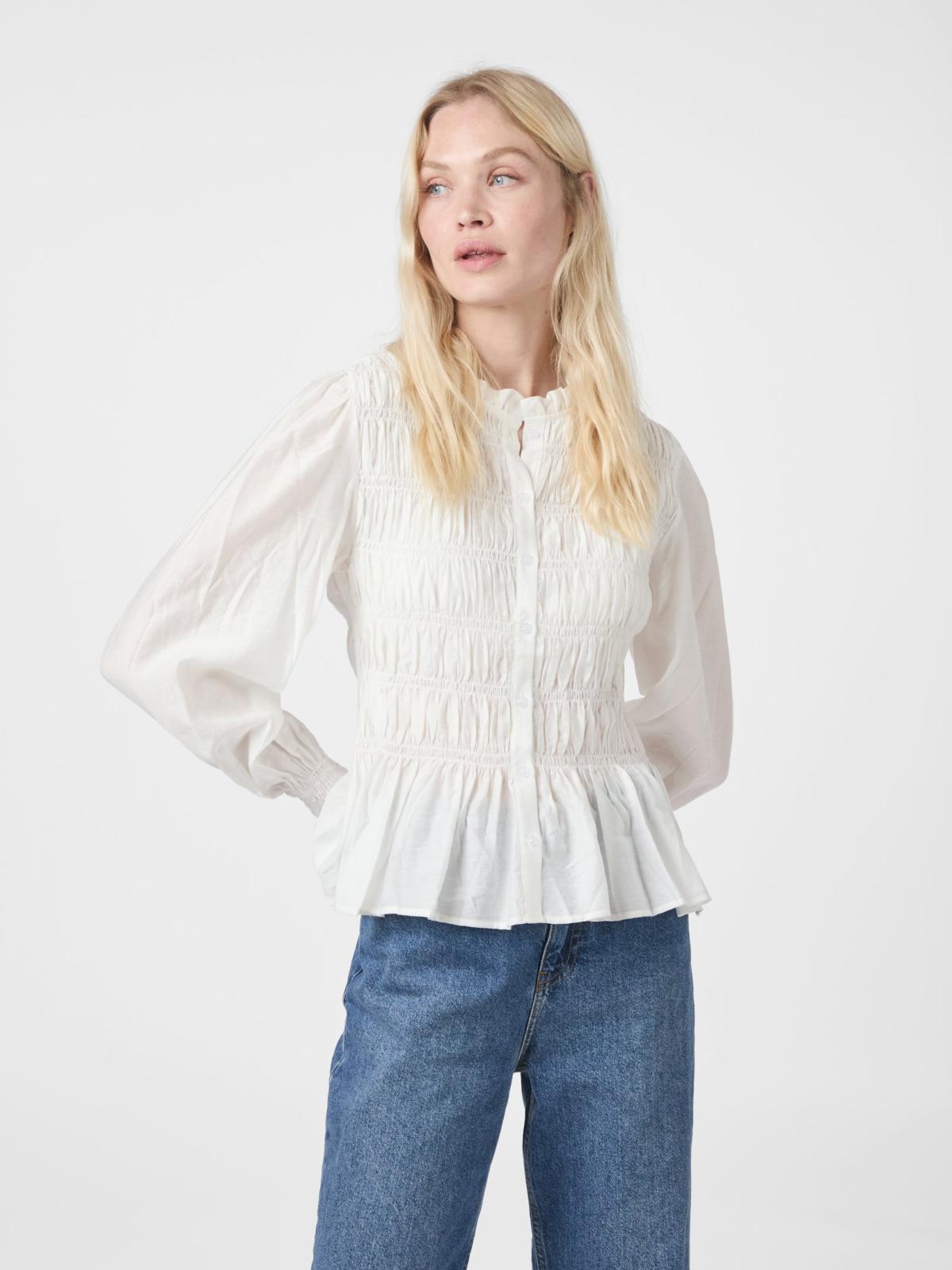 Mocca Smock Blouse-Topper-Neo Noir-Aandahls