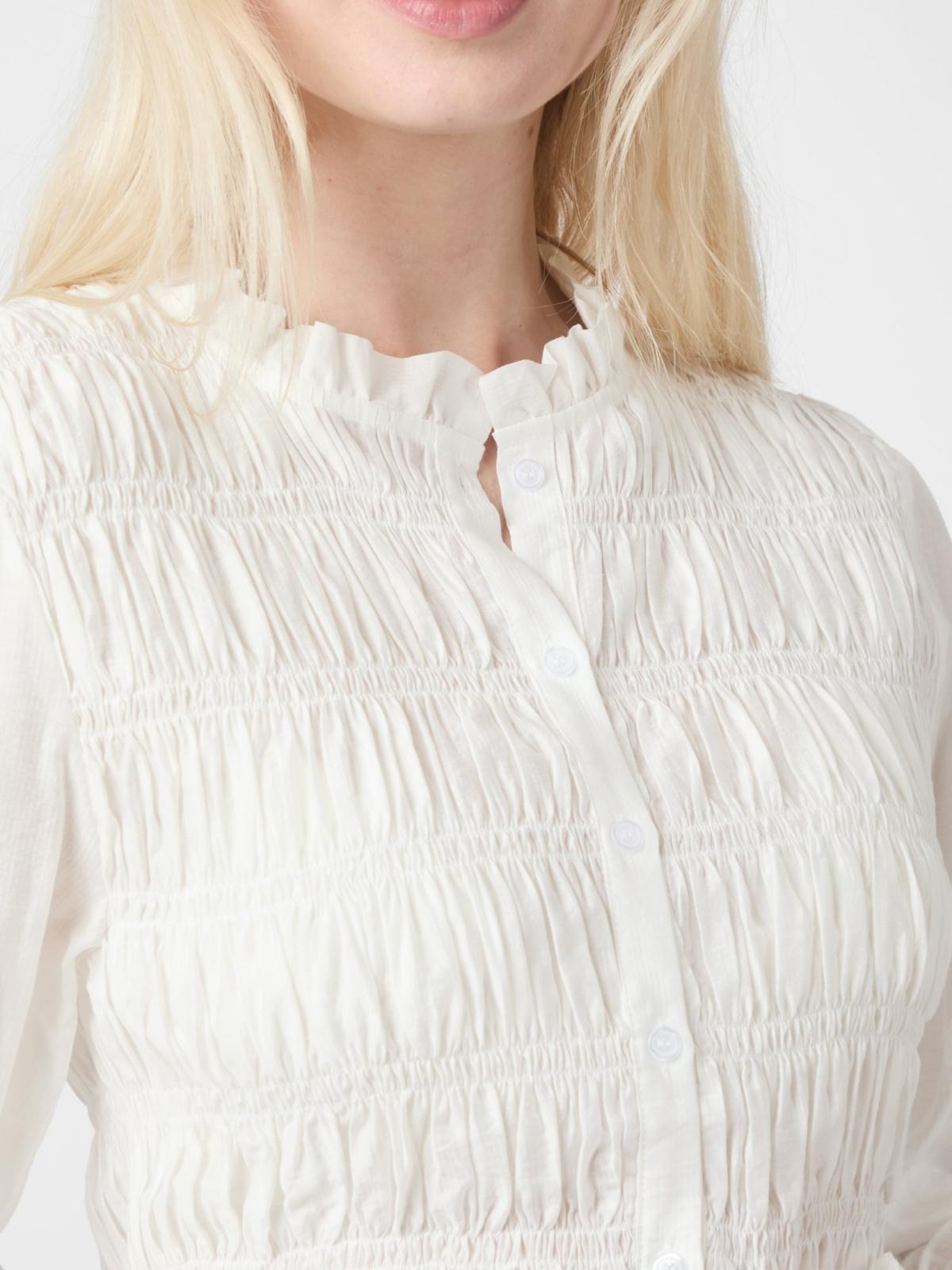 Mocca Smock Blouse-Topper-Neo Noir-Aandahls
