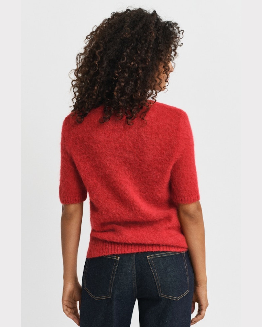 Mohair Blend Ss C-Neck-Genser-Gant-Aandahls