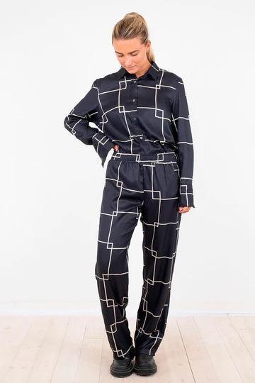 Monty Mega Square Pants-Bukse-Neo Noir-Aandahls