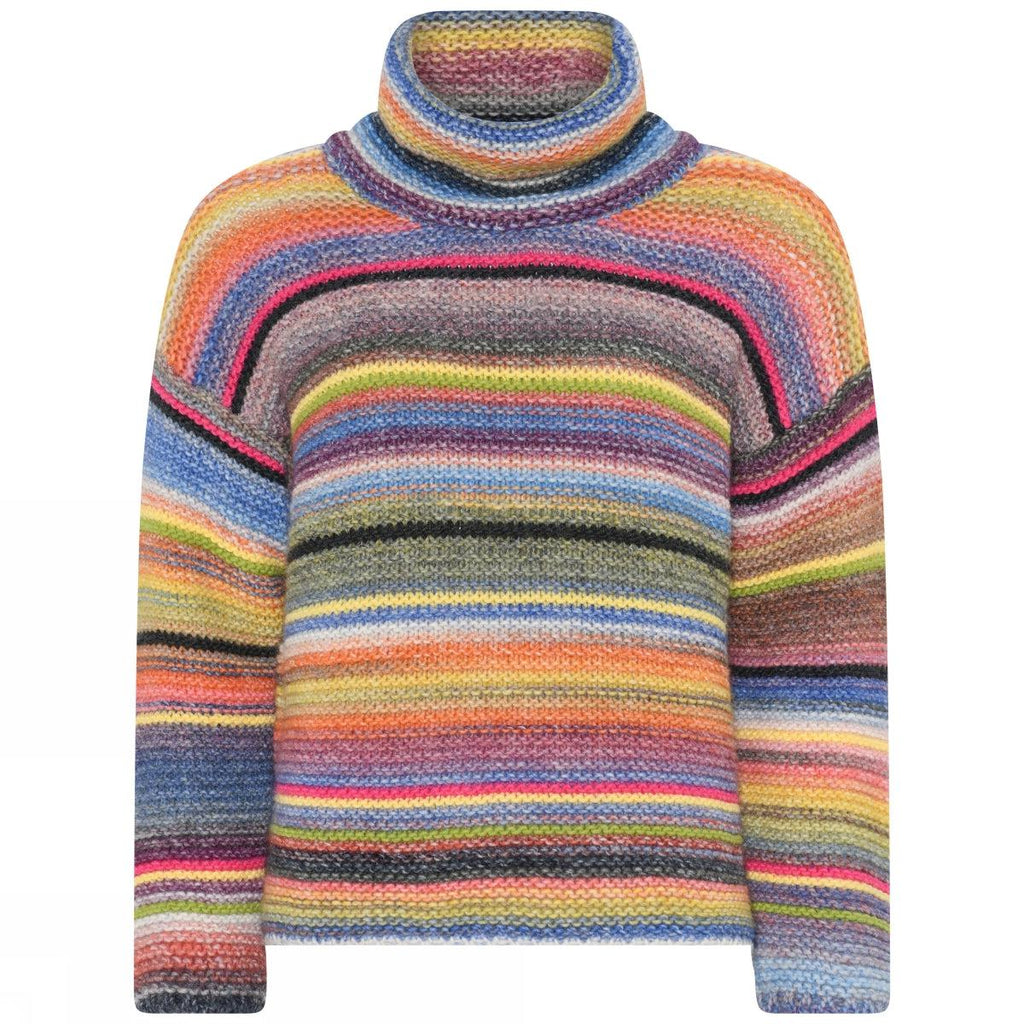 Multicolour roll-neck jumper-Genser-Skovhuus-Aandahls