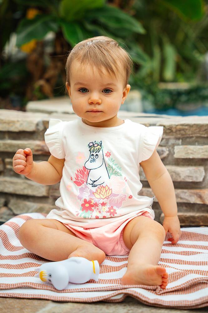 Mummi blomsterkrans shorts sett-T-shirt-Moomin-Aandahls