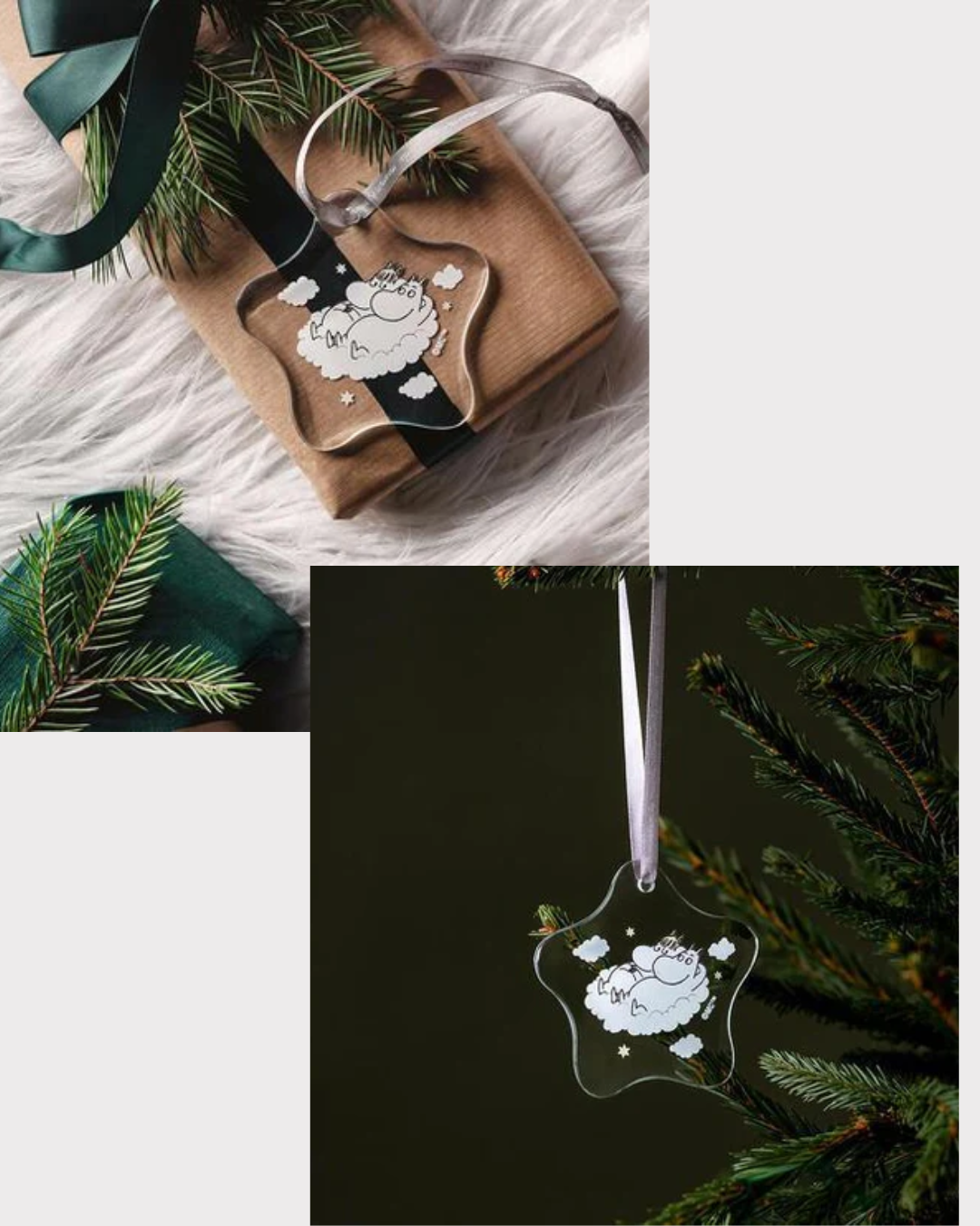 Mummi glassdekor - jul (Snorkfrøken)-Dekor-Inspirasjon Forlag-Aandahls