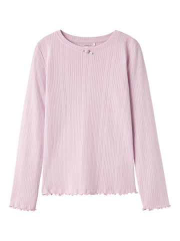 NKFSILKE LS SLIM TOP-Topper-Name it-Aandahls