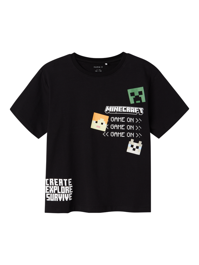 NKMJAFAR MINECRAFT NREG SS TOP BOX BFU-T-shirt-Name it-Aandahls