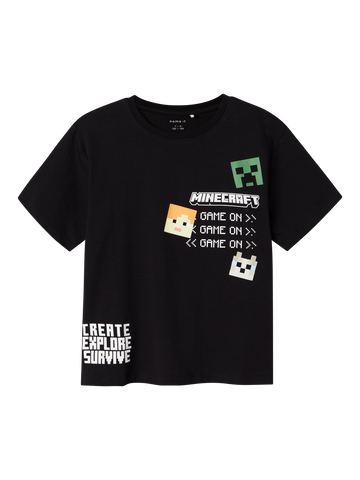 NKMJAFAR MINECRAFT NREG SS TOP BOX BFU-T-shirt-Name it-Aandahls